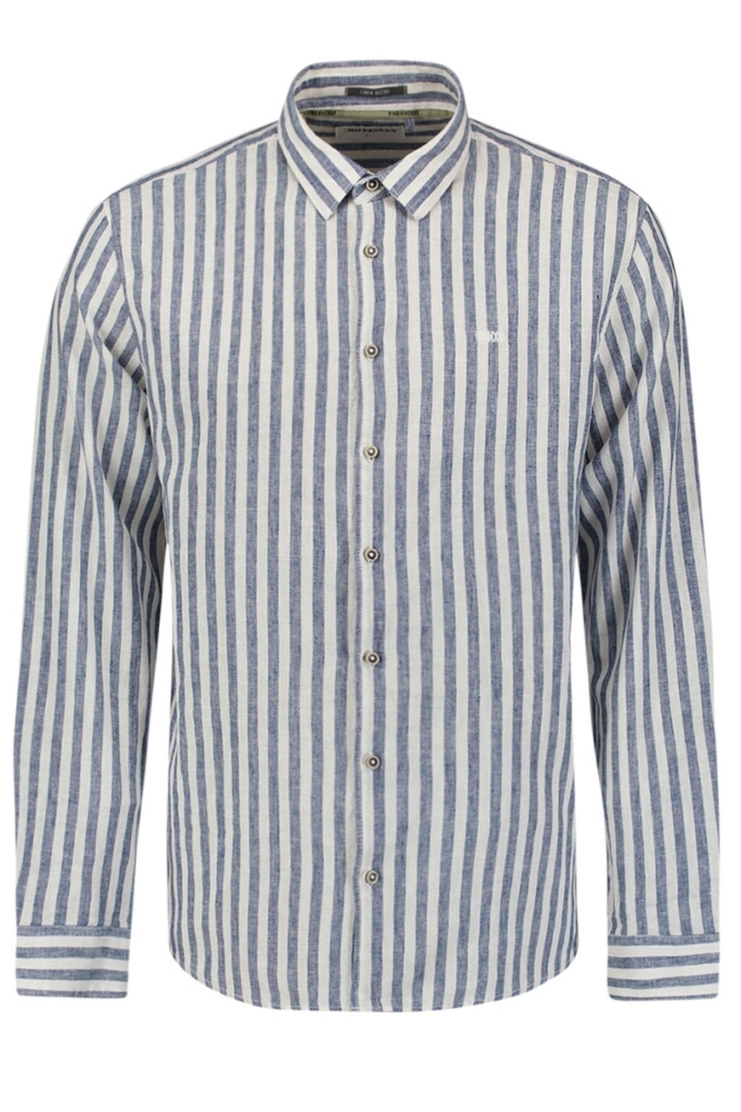 OVERHEMD MET VERTICALE STREPEN 27470224SN 136 INDIGO BLUE